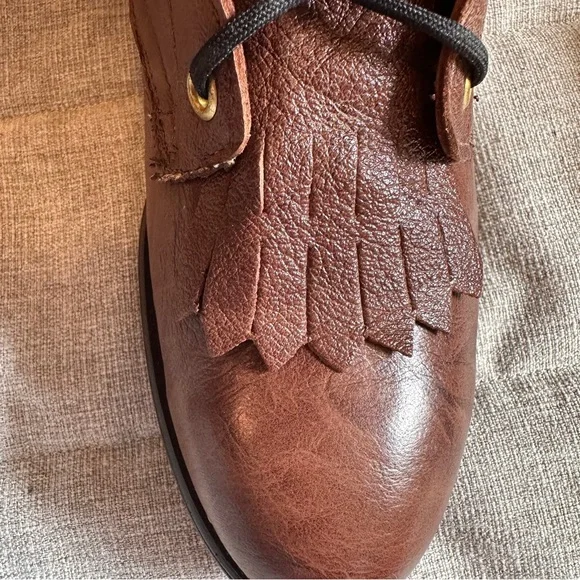 VTG Laredo Western Cowgirl Lace Up Boots Genuine Deer Women’s Size 7 With Box - Picture 9 of 9